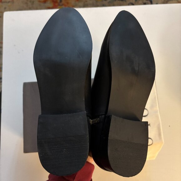 NIB | Nisolo Lana Leather Zip Up Ankle Boot Black Rubber Size 6 - Picture 6 of 10